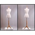 thumbnail image 3 of (JF-F2/4W+BS-01NX) Roxy Display New White Female Dress Form Body Form with Base and Necktop Size 2-4 34" 22" 34" (BS-01NX, White), 3 of 5