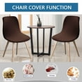 thumbnail image 5 of Mid Century Modern Waterproof Chair Slipcover,Stretch Armless Chair Covers Removable Washable Non-slip Spandex Jacquard Chair Protector for Bedroom Kitchen Living Room Ceremony-6-brown, 5 of 8