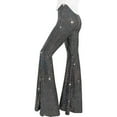 thumbnail image 4 of Sequins Flares Pants Sparkly Glitter High Waist Bells Bottom Trousers Party Night Out Clubwear Women Wide Leg Palazzo Pant, 4 of 9