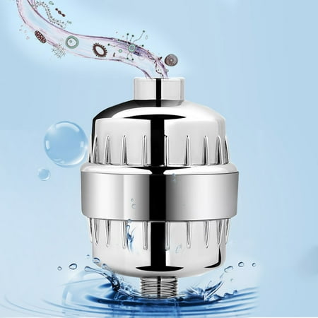 15 Stage Shower Filter with Replaceable Cartridges Shower Water Purifier For Hard Water, Best Removes Chlorine Fluoride Heavy Metals Other (The Best Home Water Filter)