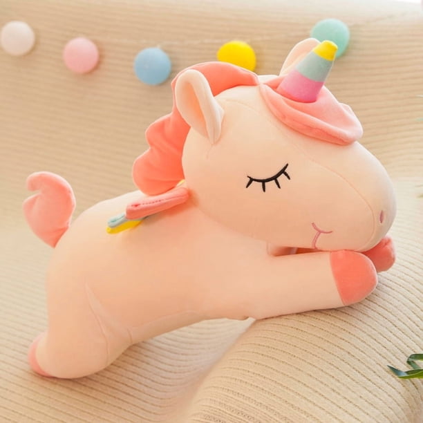Custom Super Soft Cute Unicorn Stuffed Animal Toy PP Cotton Lining Mesh for Kids and Babies Birthday Party Gifts