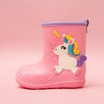 thumbnail image 1 of Botas de lluvia impermeables con patrón de dibujos animados, zapatos de lluvia EVA de fondo suave para niños, 1 of 5