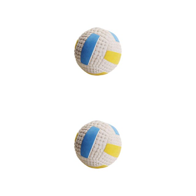 stanreset Squeaky Rubber Ball Toys For Dogs Safe And Interactive Durable Large Dog Toys volleyball 2Set