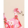 thumbnail image 6 of Bagilaanoe Toddler Baby Girl Jumpsuit Shorts Sleeveless Floral Print Romper Overalls 6M 12M 18M 2T 3T 4T Kids Short Pants Summer Clothes, 6 of 6