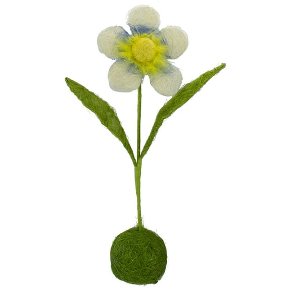 Northlight 19" Daisy Flower Artificial Spring Floral Table Top Decoration - Green/Blue