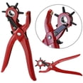 thumbnail image 4 of Perforadora de agujeros para cinturón herramienta para perforar agujeros de cuero Ehuebsd 3 en 1 alicates de mano herramientas de cuero, 4 of 7