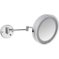 thumbnail image 6 of Jerdon 9.5-Inch Diameter Wall Mount Makeup Mirror, 3X Magnification, Chrome Finish, Direct Wire -Model HL8C, 6 of 8