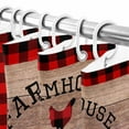 thumbnail image 5 of Christmas Farmhouse Shower Curtain, 72" x 72", Animal Cow Pig Cock Waterproof Bathroom Curtain Washable Shower Curtain Set with 12 Hooks, 5 of 6