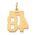 thumbnail image 3 of 14k Yellow Gold Small Number 48 Necklace Charm Pendant Charms, 3 of 8