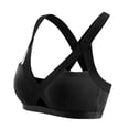 thumbnail image 4 of Prolriy Sports Bras for Women Fitness Beautiful Hot Yoga Bra Back Plug Cell Phone Pocket Yoga Bra Sports Bra Athletic Gym Workout Tops for Women, Womens Tops Black XL, 4 of 4