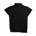 thumbnail image 5 of RMGVDSD Sweaters For Women Temperament Turtleneck Sleeveless Sweater Vest Solid Color Pullover Sweater Top Comfort Sweater Fashion Clothes /Black, 5 of 6