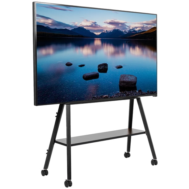 Soporte para TV VIVO Rolling Artistic, 49-75 pulgadas, LED LCD, negro