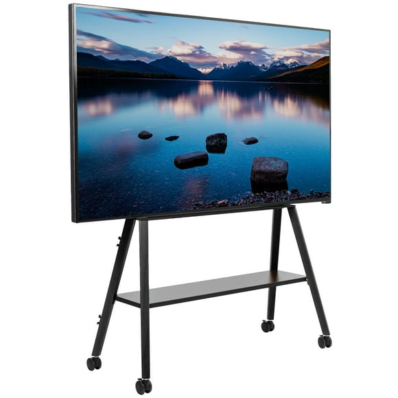 Soporte para TV VIVO Rolling Artistic, 49-75 pulgadas, LED LCD, negro