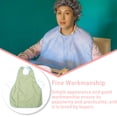thumbnail image 4 of Seitruly babero de alimentación para ancianos protector de ropa impermeable resistente a las manchas a prueba de aceite delantal para personas masajeadores Verde/sin bolsillo, 4 of 6