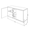 thumbnail image 3 of Joy 4-Bottle Wine Buffet Stand in Yellow and Off White, 3 of 9