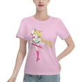 thumbnail image 1 of T-Shirt Basique à Manches Courtes pour Femmes Sailor Moon Lièvre Lunaire, 1 of 6