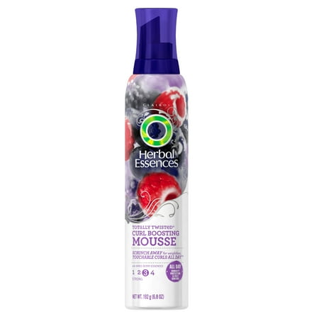 - Herbal Essences Totally Twisted Curl Boosting Hair Mousse with Mixed Berry Essences, 6.8 oz