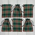 thumbnail image 4 of McCuan Green Tartan Plaid Small Gift Bag; 6" x 4.5" - Set of 6 - by Marilee Home, 4 of 4