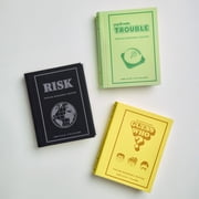 WS Game Company RISK, Trouble, and Guess Who? Vintage Board Game Bookshelf Collection