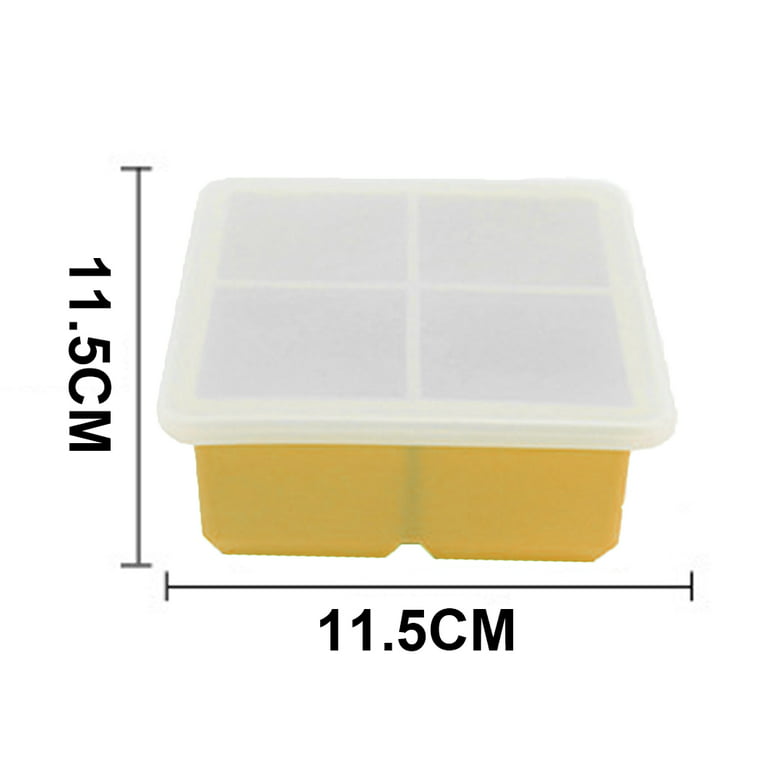 XOMOO Silicone Freezer Tray With Lid-Soup Freezer Container molds