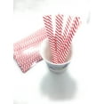 thumbnail image 1 of Weststone 2000pcs Paper 4"(10cm) x1/4" (6mm)Twist Ties RED stripe Color - won't rip or pull off, 1 of 2