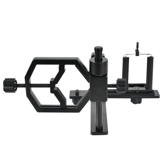 Adaptador de telescopio para teléfono, soporte de metal ajustable para teléfono móvil, adaptador de telescopio, soporte para teléfono, adaptador monocular, resultados impresionantes