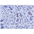 thumbnail image 1 of Ahgly Company Machine Washable Indoor Rectangle Transitional Lavender Blue Area Rugs, 8' x 10', 1 of 7