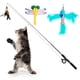 thumbnail image 1 of Varita teaser interactiva Cat Feather Toys Pawaboo, paquete de 4, 1 of 7