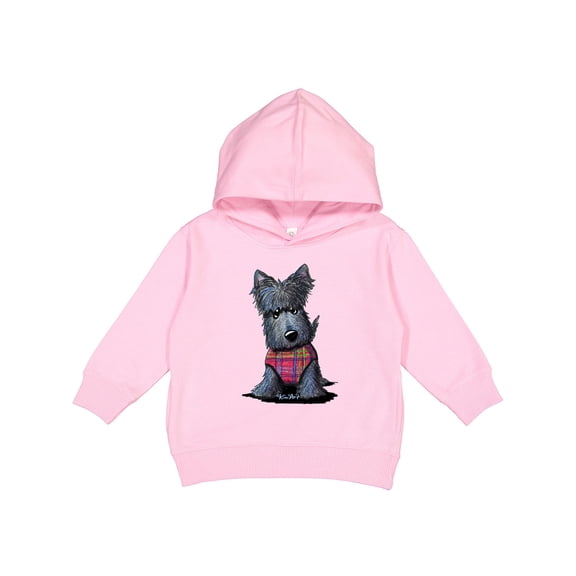 Inktastic Scottie Dog in Plaid Toddler Hoodie
