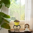 thumbnail image 3 of Langgg Indoor Outdoor Table Mini Plant Stand Rack Flower Pot Candle Holder Shelf Desktop Decoration Black, 3 of 9