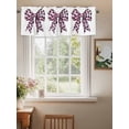 thumbnail image 2 of Bow Valances for Windows, Rod Pocket Kitchen Valance Curtains - Soft & Washable Small Window Treatment for Living Room,&nbsp;Bathroom, Pink , 42x12 Inch, 1 Panel, 2 of 9