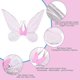 thumbnail image 4 of Fairy Wings For Girls Adults, Light Up Butterfly Wings, Glowing Led Fairy Wings For Kids Women Halloween Cosplay Birthday, 4 of 4