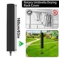 thumbnail image 5 of Petoto Umbrella Drying Rack, 12 - Line 165ft Collapsible Rotary Outdoor Clothesline & 70.9" Adjustable Height, Clothes Drying Rack for Backyard, 5 of 11