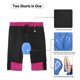thumbnail image 2 of TOMSHOO Men 3D Padded Mountain Bike Cycle Shorts Breathable Loose-Fit Outdoor Sports MTB Cycle Running Shorts, 2 of 5