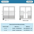 thumbnail image 6 of Yayeee Kitchen Curtains Light Filtering 27"x36" Rod Pocket Short Cafe Window Panel, Dark Floral Pattern, 6 of 7