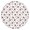 White Cow Bow, variant on White Cow Dot Pattern Round Fitted Tablecloth with Elastic Edge,Dining Table Cover Waterproof,Outdoor Round Tablecloth for Camping,Dining,Indoor and Outdoor