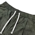 thumbnail image 3 of Mens Jacquard Lounge Shorts 8" Inseam Straight Leg Casual Above Knee Length Short Pants Elastic Waist Drawstring Pockets for Daily, 3 of 9