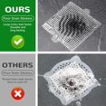 40 Pack Disposable Shower Drain Hair Catcher Square, 4.1 in Mesh Drain