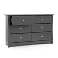 thumbnail image 6 of Storkcraft Crescent 6 Drawer Modern Horizontal Dresser Gray Finish, 6 of 10