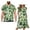 Palm Leaf, variant on Uorisanigo Palm Leaf Couple Matching Outfit Husban and Wife Clothing Comfortable Men's Short Sleeve Shirt Beach Tops and Women's V-neck Dress A-Line Party Dresses Size 2XS