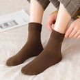 thumbnail image 5 of HNMKIU Women's Thermal Velvet Socks Cozy Lined Winter Stockings for Warmth and Comfort Coffee,One Size, 5 of 6