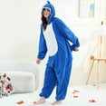 thumbnail image 4 of YUEHUA Christmas Matching Pajamas for Couples Onesie, Ultra Soft Dinosaur Pjs Set Christmas Zipper for Men and Women Warm Jumpsuit, 4 of 6