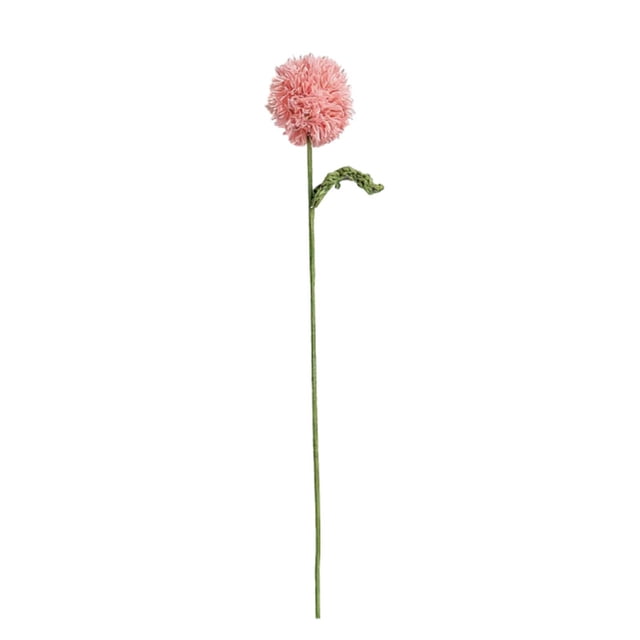 CenterPCs for Tables Sky Blue Handmade Yarn Poms Poms Chrysanthemum Artificial Floral Bouquet As Spring Home Decor Gift