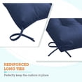 thumbnail image 2 of ZXNYH Tufted Outdoor/Indoor High Back Patio Chair Cushion, Set of 2, 44'' x 22'', Blue, 2 of 8