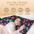 thumbnail image 3 of Body Pillow Cover - Soft Body Pillow Pillowcase, mushroom color Skull Breathable Long Body Pillow Case Cover with Invisible Zipper 20x60in, 3 of 5