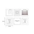 thumbnail image 2 of Yarn Rating Tool 6pcs Measuring Ruler Acrylic Knitting Gauge Rulers Precision Yarn Wrap Guide Tool Set Sewing Accessories Measuring Ruler for Yarn, 2 of 8