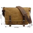 thumbnail image 3 of Bandolera HuaChen, estilo militar vintage, impermeable, 3 of 9