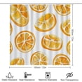 thumbnail image 2 of Watercolor Oranges 4 Piece Bathroom Rug Set with Shower Curtain with Non-Slip Rugs Toilet Lid Cover And Bath Mat Watercolor Tropical Fruits Waterproof Personality Pattern Bath Curtain, 2 of 8