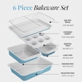 thumbnail image 7 of Gotham Steel 6 Pc Stackable Baking Pans Set Non Stick, 70% Space Saving Design, Nonstick Ceramic Bakeware Sets Non Toxic, with Baking Sheet Tray, Cake & Muffin Pans, Oven & Dishwasher Safe, 7 of 7