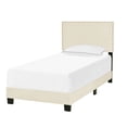 thumbnail image 4 of Lit Simple en Lin Beige avec Bordures, 4 of 10
